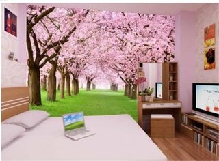 Sử dụng giấy dán tường phong cảnh để làm mới không gian