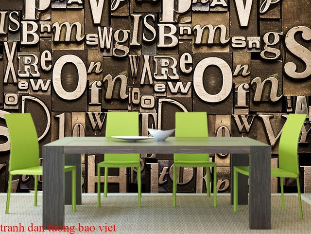 3d wall painting for milk tea cafe Fm373