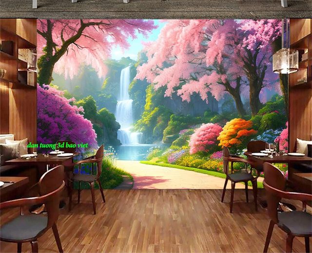 Tranh dán tường cho quán cafe n2004-250