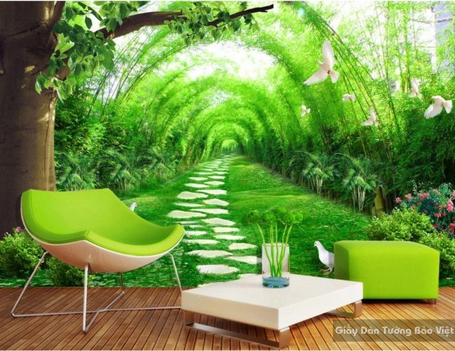 Giấy dán tường phòng khách 3d đẹp và sang trọng giá rẻ