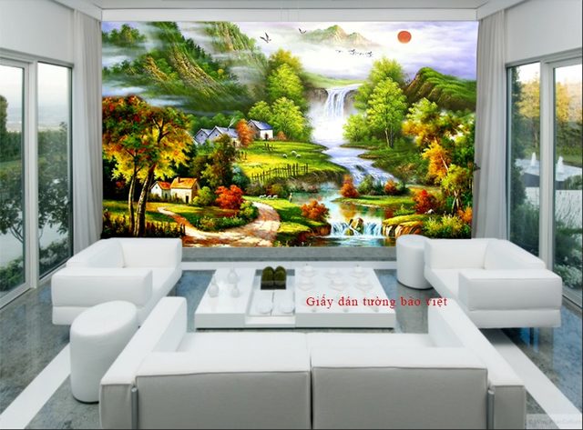 Beautiful living room wallpaper FT062