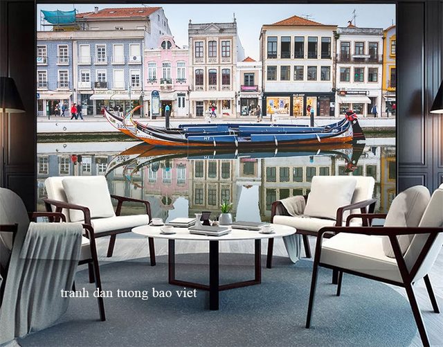 Wallpaper of city scene fm522