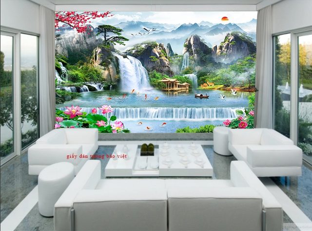 3D feng shui beautiful wallpaper FT066