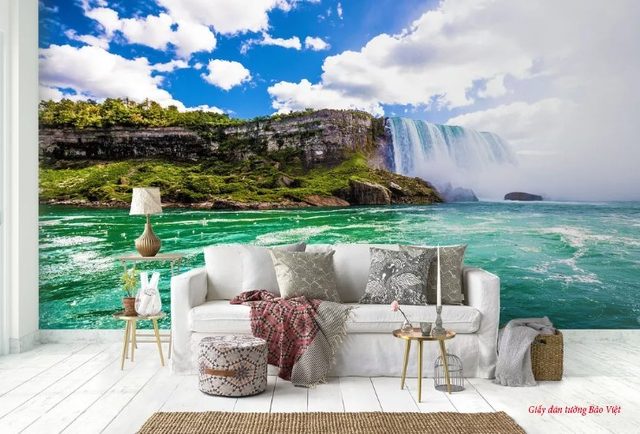 Tranh dán tường cảnh thác nước v170