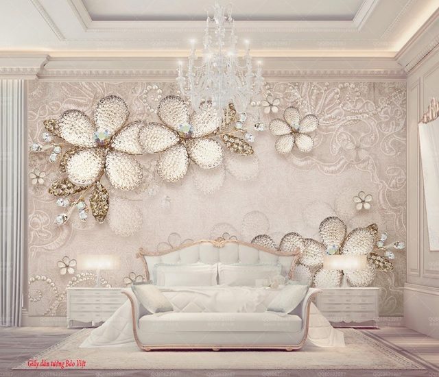 3D wallpaper bedroom v101