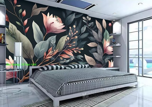 Giấy dán tường phòng ngủ h385