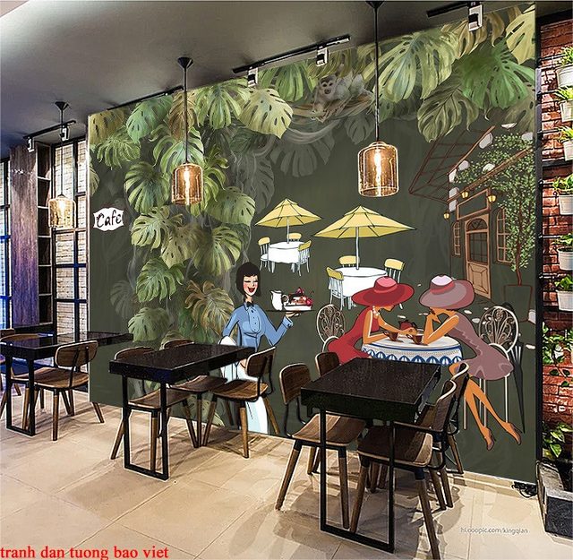 Wallpaper for cafe Fm385