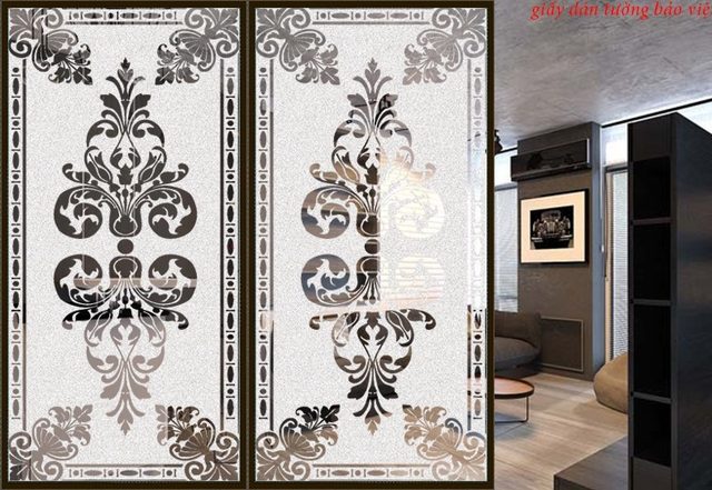 Decal stickers translucent glass pattern art art011