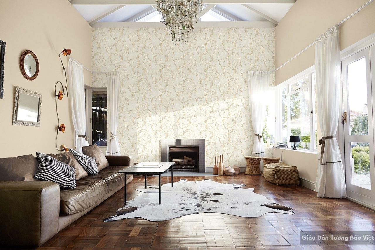Korean Luxury Living Room Wallpaper 77152-2