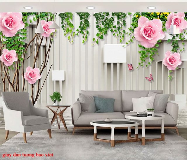 Giấy dán tường phòng ngủ 3d-137