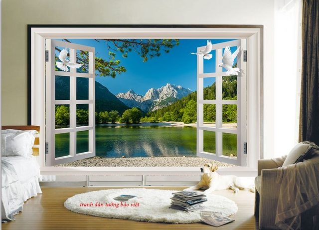 3d wall paintings of windows m069