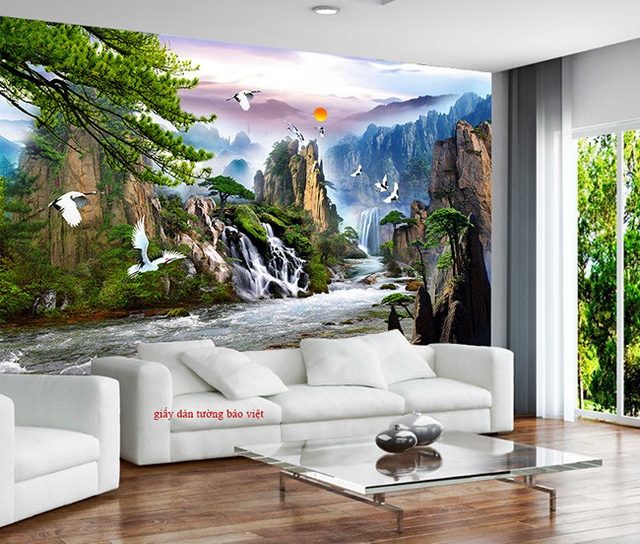 Living room wallpaper FT076