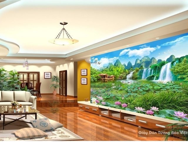 Cập nhật những mẫu giấy dán tường dạng tranh dán tường 3d