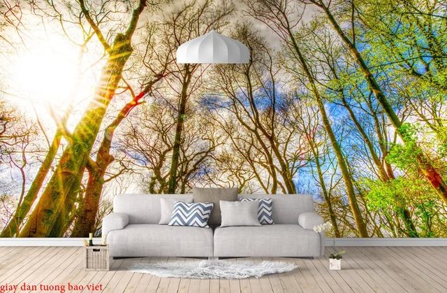 Landscape living room wallpaper d205