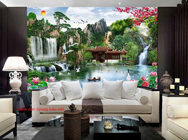 3D feng shui wall paintings FT075
