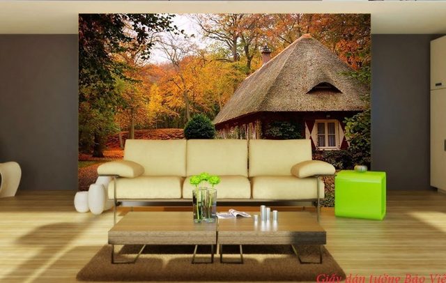 Giấy dán tường phòng khách v016