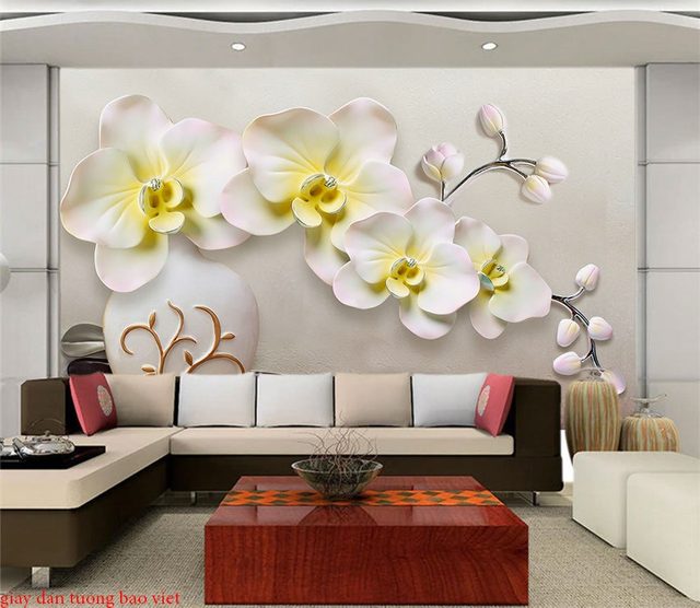 Wallpaper orchids 3d FL140