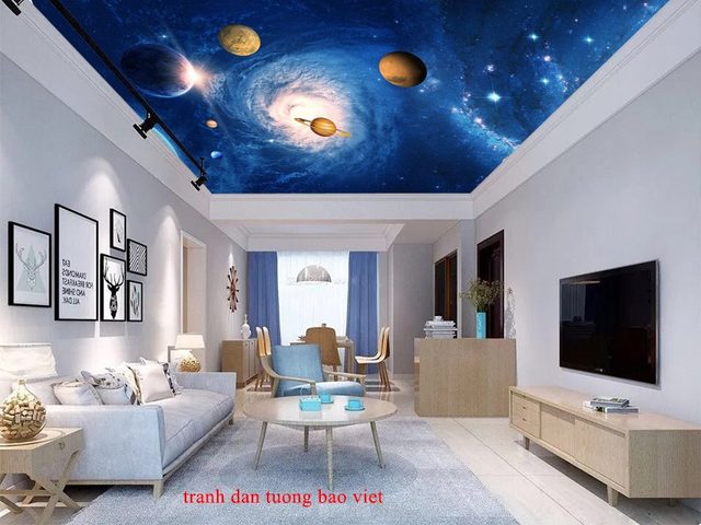 Giấy dán tường galaxy