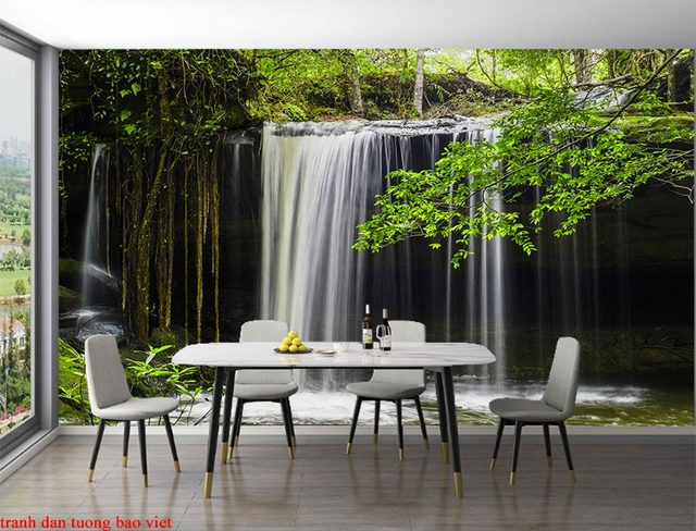 Wall paintings of waterfall W175
