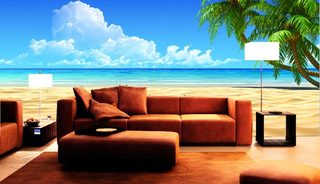 Sử dụng giấy dán tường phong cảnh để làm mới không gian