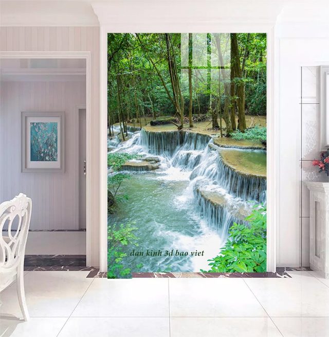 Tranh dán kính 3d 2 mặt phong cảnh n2026-35