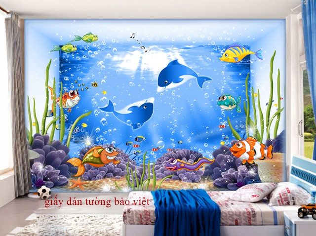 Đặt in giấy dán tường 3D Giả Ngọc