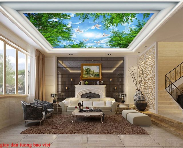Living room wallpaper for ceiling C155