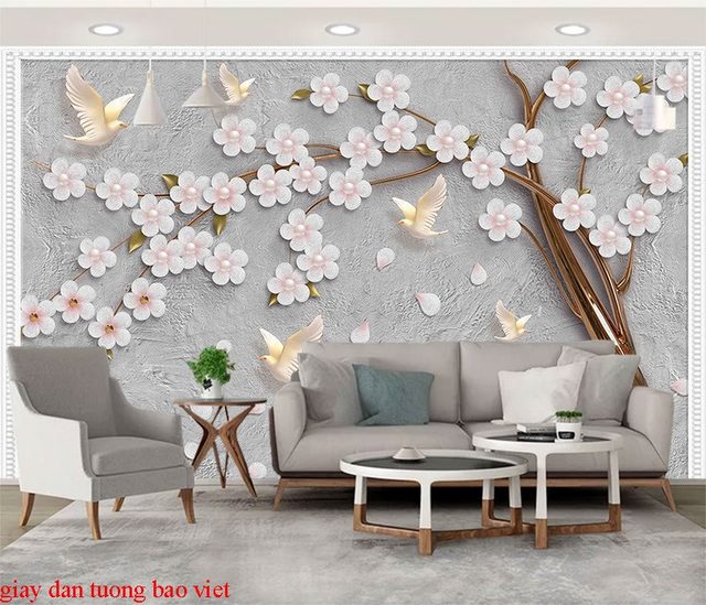 3d living room wallpaper fl154