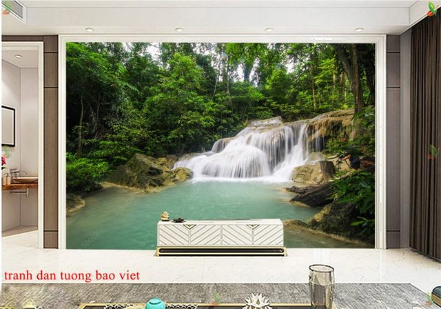 Tranh dán tường thác nước me231