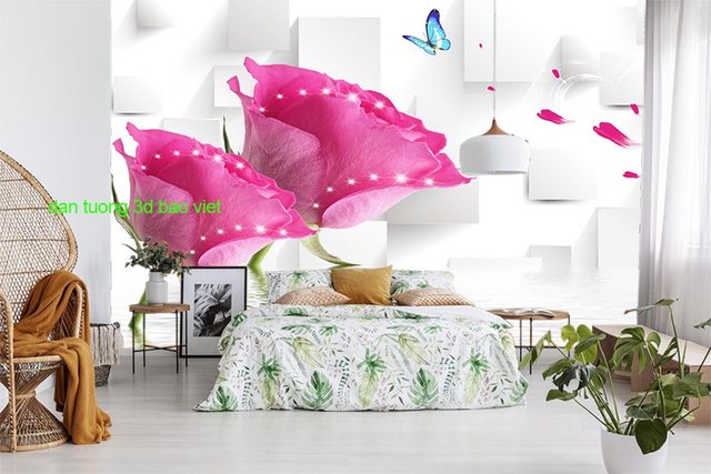 Giấy dán tường phòng ngủ 3d 258