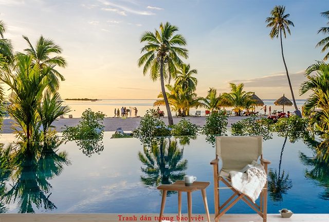 Tranh dán tường phong cảnh biển S139