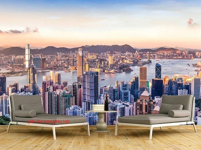 Wallpaper living room Fm291