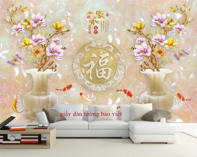 Đặt in giấy dán tường 3D Giả Ngọc