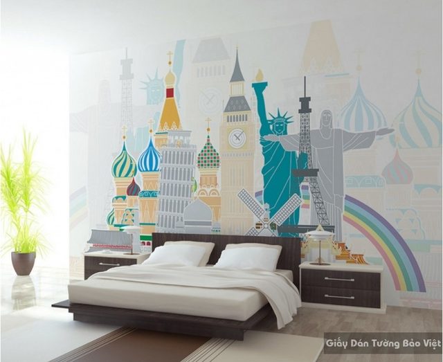Điểm nhấn 3d đẹp sang trọng cho phòng ngủ của bạn