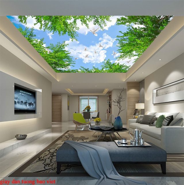 Living room wallpaper for ceiling C159