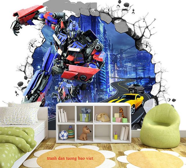 3D wallpaper for children's room