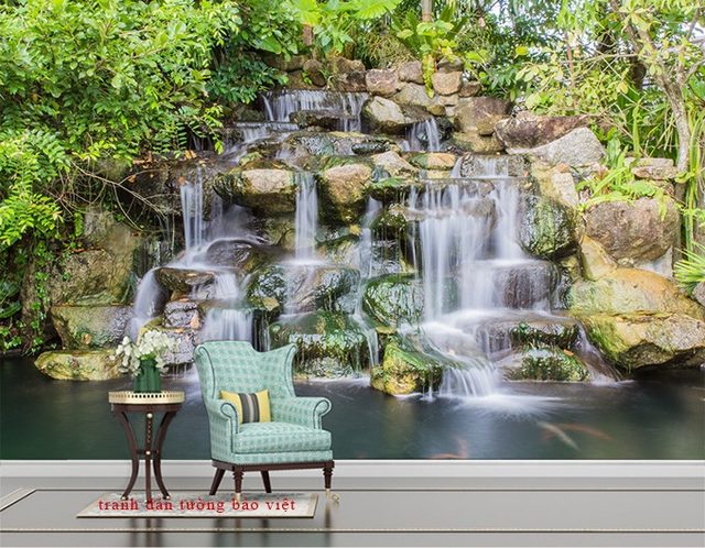 Wall paintings of waterfall W135