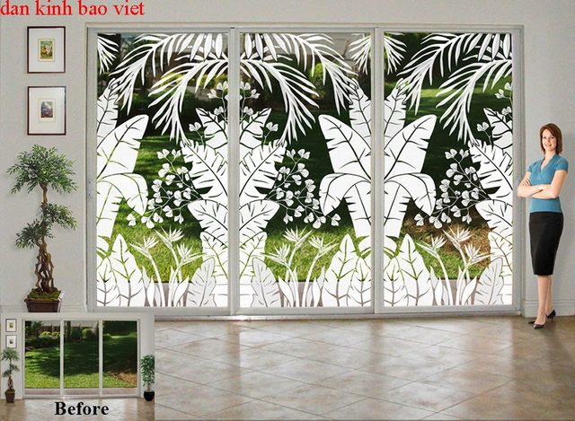 Decal glass010 art glass stickers