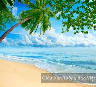 Tranh Giấy Dán Tường 3D Phong Cảnh Bãi Biển BE 1501-1