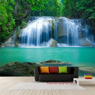 Wall paintings of waterfall W130