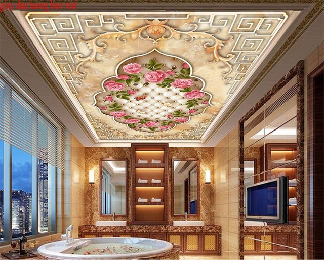 3D ceiling wallpaper c147