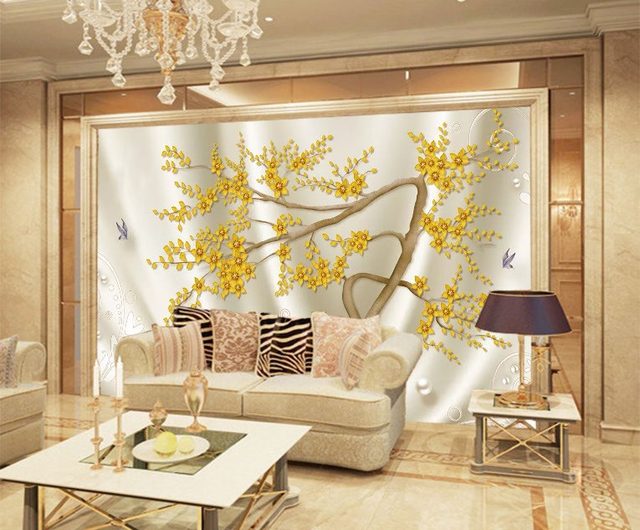 Giấy dán tường phòng khách D069