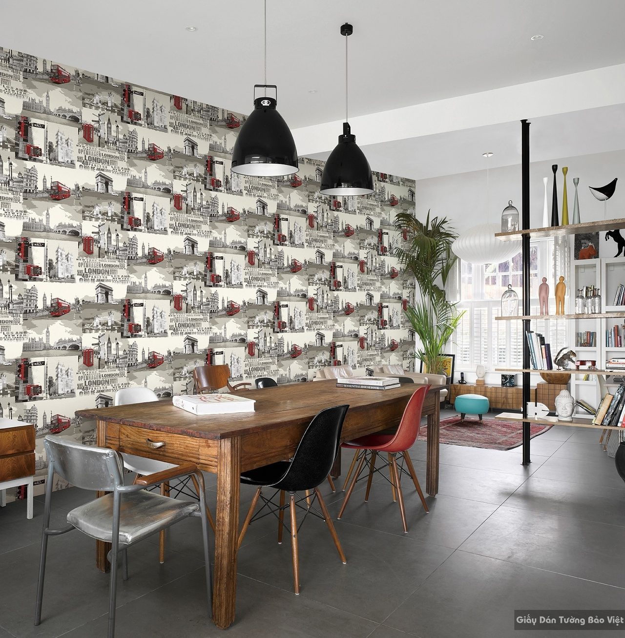 Korean Luxury Living Room Wallpaper 77141-1