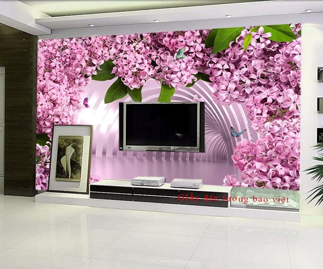 Purple bedroom wallpaper H144