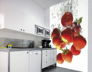 Giấy dán tường hoa quả cho không gian thêm tươi mới