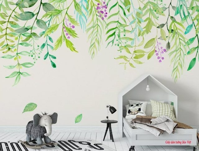 Blue children's room wallpaper v180