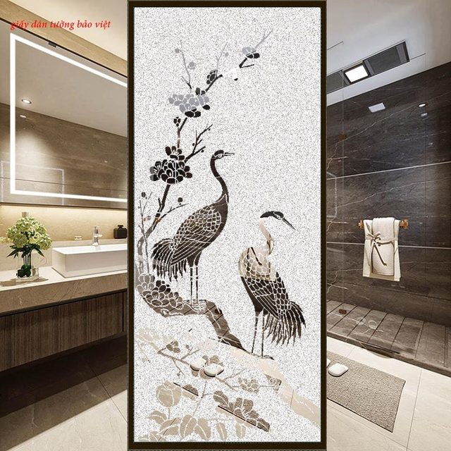 Decal glass paste art feng shui art021