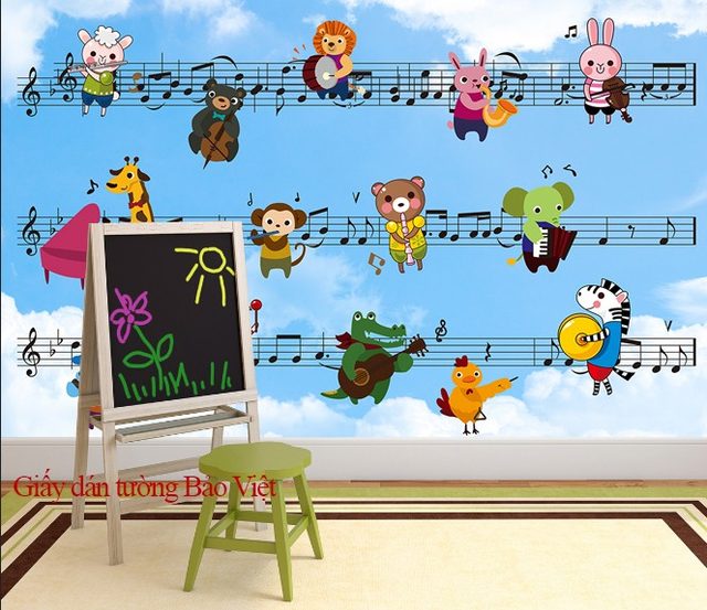 Giấy dán tường cho phòng trẻ em Kid095