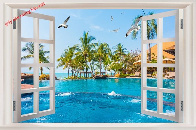 Tranh dán tường 3D đẹp rẻ tphcm - Tranh dán tường Bảo Việt