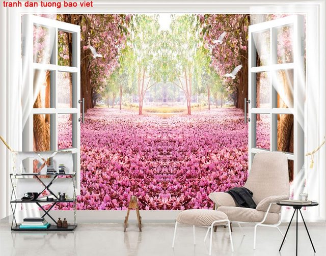 3D wall paintings on the window tr265